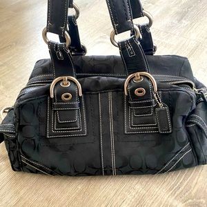 Black coach purse